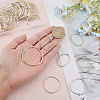 CHGCRAFT 48Pcs 8 Styles Alloy Open Back Bezel Pendants FIND-CA0008-31-3