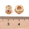 Sakura Cherry Blossom Flower Hollowed European Beads KK-B100-019G-3