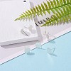925 Sterling Silver Flat Pad  Stud Earring Findings STER-K167-045G-S-6