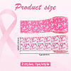 2Rolls 2 Colors Awareness Ribbon Pattern Polyester Ribbon OCOR-DC0001-31-2