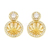Brass Micro Pave Clear Cubic Zirconia Peg Bails Pin Pendants KK-CBA6A75-42G-1