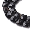 Dyed & Heated Natural Black Agate Beads Strands G-K359-B13-01-4