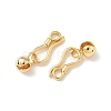 Brass Hook and S-Hook Clasps KK-Z136-41A-G-2