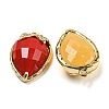 Natural & Synthetic Mixed Gemstone Faceted Pendants G-M431-06G-2