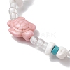 Summer Beach Turtle Anklets AJEW-AN00674-4