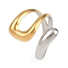 Adjustable 304 Stainless Steel Cuff Rings for Women LS-RJEW-B135-01GP-01-2