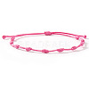 Adjustable Polyester Cord Braided Bracelets for Friendship Couple UP1845-1-1