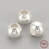 925 Sterling Silver Beads X-STER-S002-12-4mm-1