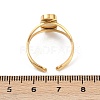 Real 18K Gold Plated 304 Stainless Steel Cuff Ring Components STAS-A191-12D-G-3