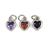 Brass with Cubic Zirconia Pendants KK-A269-67P-1