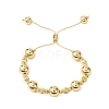 Brass Round Beads Slider Bracelets for Women BJEW-D357-06B-G-2