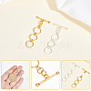2Pcs 2 Colors 925 Sterling Silver Toggle Clasps STER-GA0001-41-3