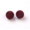 Flocky Acrylic Beads OACR-I001-8mm-L09-2