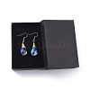 AB Color Half Electroplated Glass Dangle Earrings X-EJEW-JE03565-3