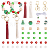 CHGCRAFT DIY Christmas Keychain Wristlet Making Kit DIY-CA0005-77-1