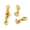 Brass Magnetic Clasps KK-YW0001-56G-4