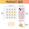 8 Sheets Plastic Waterproof Self-Adhesive Picture Stickers DIY-WH0428-009-2