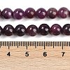 Natural Gemstone Ruby Round Beads Strands G-O017-6.5mm-06-4