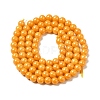 Cubic Zirconia Imitation Pearl Bead Strands ZIRC-P109-03B-08-3