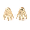 Brass Flower Bead Caps KK-K390-01G-01-1
