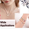 100Pcs 10 Colors Transparent Spray Paint Glass Pendants PALLOY-CJ00123-7