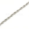 Fashionable 304 Stainless Steel Rope Chain Necklace Making X-STAS-A028-N052P-2