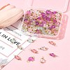 100Pcs Clear Acrylic Faceted Cube Connector Charms PALLOY-FS00042-01-10