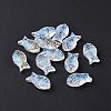 Transparent Electroplate Glass Beads GLAA-I050-10K-2