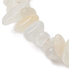 Natural Moonstone Chip Beaded Stretch Bracelets BJEW-JB11133-07-4