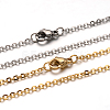 304 Stainless Steel Cable Chain Necklace STAS-L164C-01-1