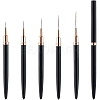 5Pcs Plastic Nail Art Line Brush AJEW-WH20816-069B-1