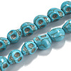 Dyed Synthetic Turquoise Bead Strands G-M145-17-B-1