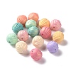 Spray Painted ABS Plastic Beads KY-G025-04-1