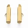 304 Stainless Steel Slide On End Clasp Tubes STAS-S115-01E-G-2