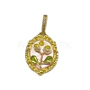 Brass Enamel Pendants LS-KK-F886-03G-07-1