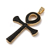 Brass Micro Pave Cubic Zirconia Big Pendants KK-U076-06G-3