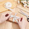 10 Yards Printed Ruler Polyester Ribbon OCOR-WH0070-147-3
