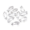 Brass Clip-on Earring Converters Findings KK-Q115-S-NF-3