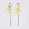 Acrylic Imitation Pearl Dangle Earring EJEW-JE03611-02-1
