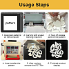 3D Puff Heat Transfer Vinyl DIY-WH0349-11-5