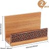 Wood Name Card Holder AJEW-WH0176-76-2