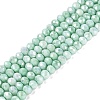Anti-Tarnish Electroplate Rondelle Glass Beads Strands EGLA-T021-3mm-17-08-1