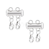 925 Sterling Silver Slide Lock Clasps PALLOY-PH01805-1