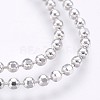 Electroplated 925 Sterling Silver Ball Chains STER-I015-03A-2
