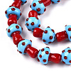 Handmade Lampwork Beads Strands X-LAMP-N024-09H-4