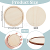 Poplar Plywood Coaster AJEW-WH0596-043-2