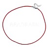 Waxed Cotton Cord Necklace Making MAK-S034-003-2