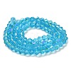 Transparent Electroplate Glass Beads Strands GLAA-F029-2mm-D19-2