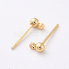 Brass Stud Earring Findings X-KK-N200-096A-2