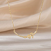 Jewelry 925 Sterling Silver Baby Feet Hand Pendant Necklaces NJEW-K272-01G-3
